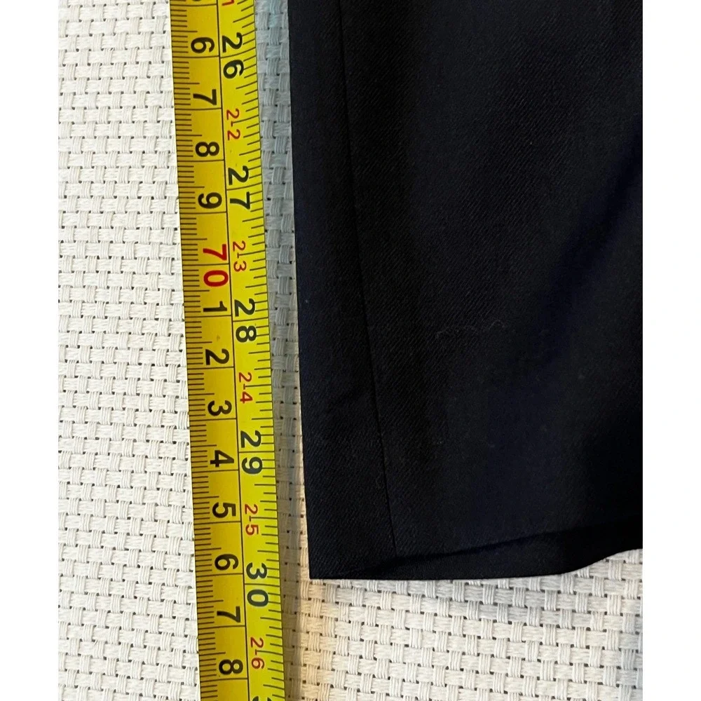 Banana Republic Tailored Fit Mens‎ Dark Charcoal Wool Blend Dress Pants 35x30